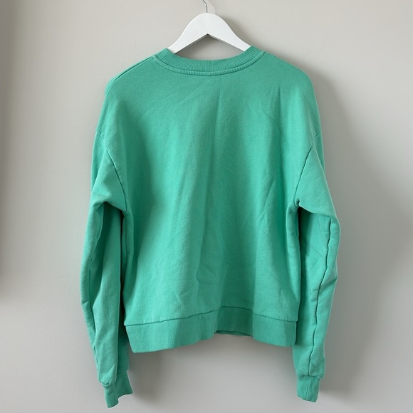 ASOS Design Amore Green Oversized Soft Crewneck Sweatshirt Sweater Size Small 4 - Picture 7 of 7